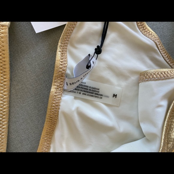 Solid & Striped gold metallic bikini - Picture 4 of 4
